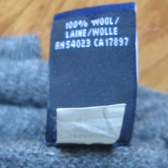 Pre-owned Men's Gap Gray 100% Wool Crew Neck Sweater Size Small - Picture 4 of 4